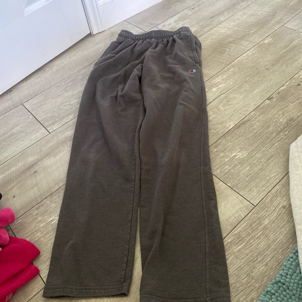 Champion Brown Sweatpants Relaxed Fit Cotton Blend